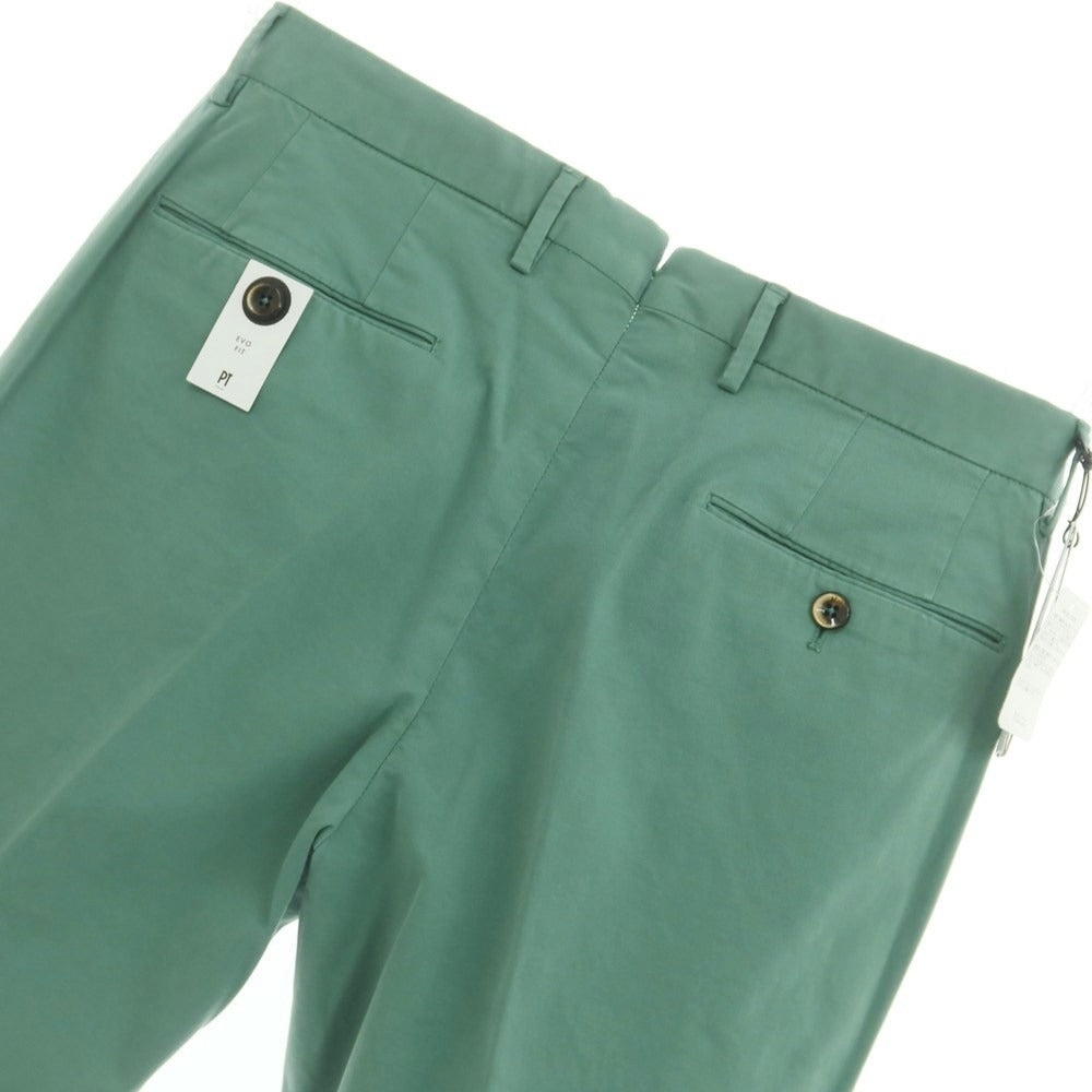 [New Outlet] PT TORINO Stretch Cotton Casual Slacks Pants Green [Size 46] [GRN] [S/S] [Condition Rank N-] [Men&