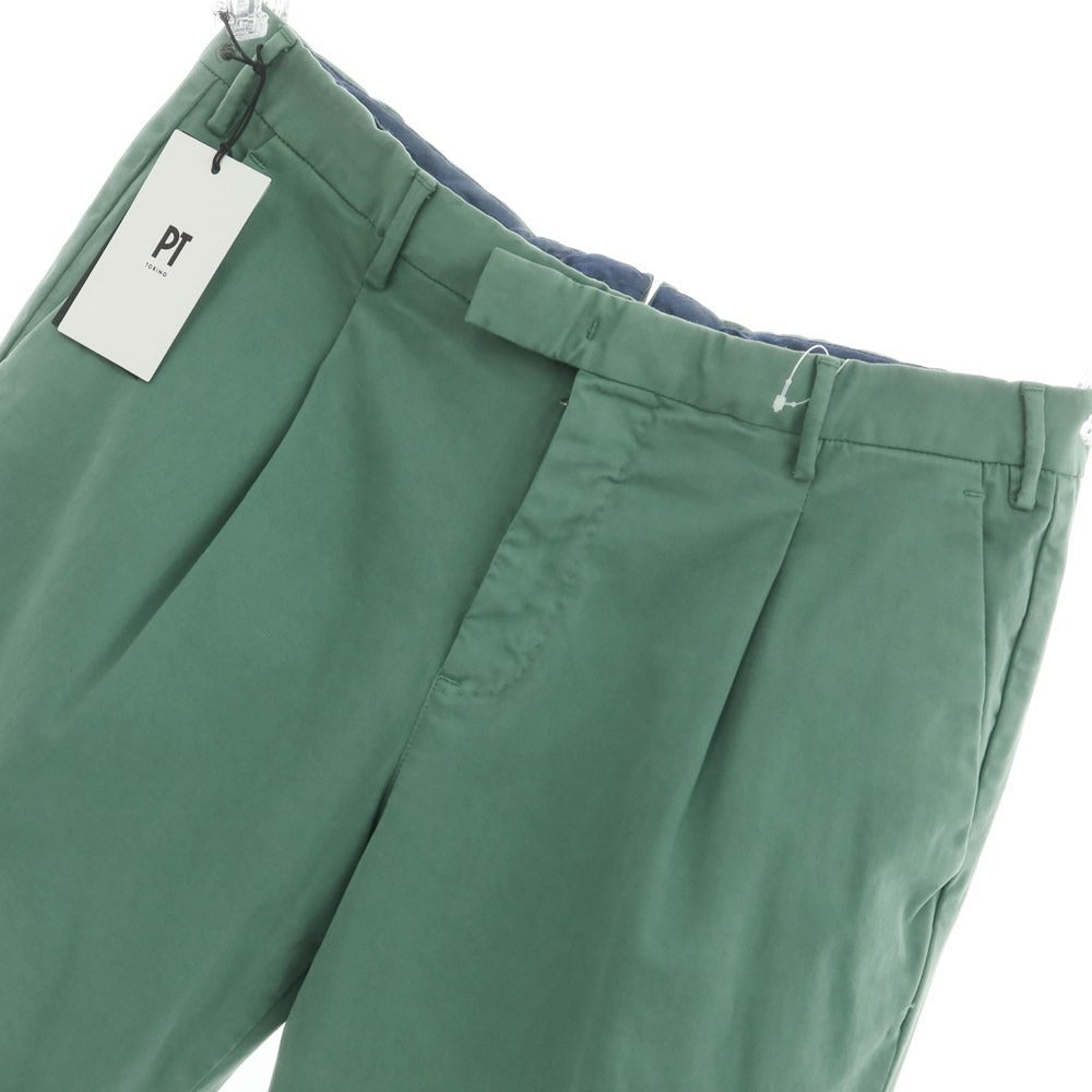 [New] PT TORINO Cotton Casual Slacks Pants Green [Size 48] [GRN] [S/S] [Condition Rank N] [Men&