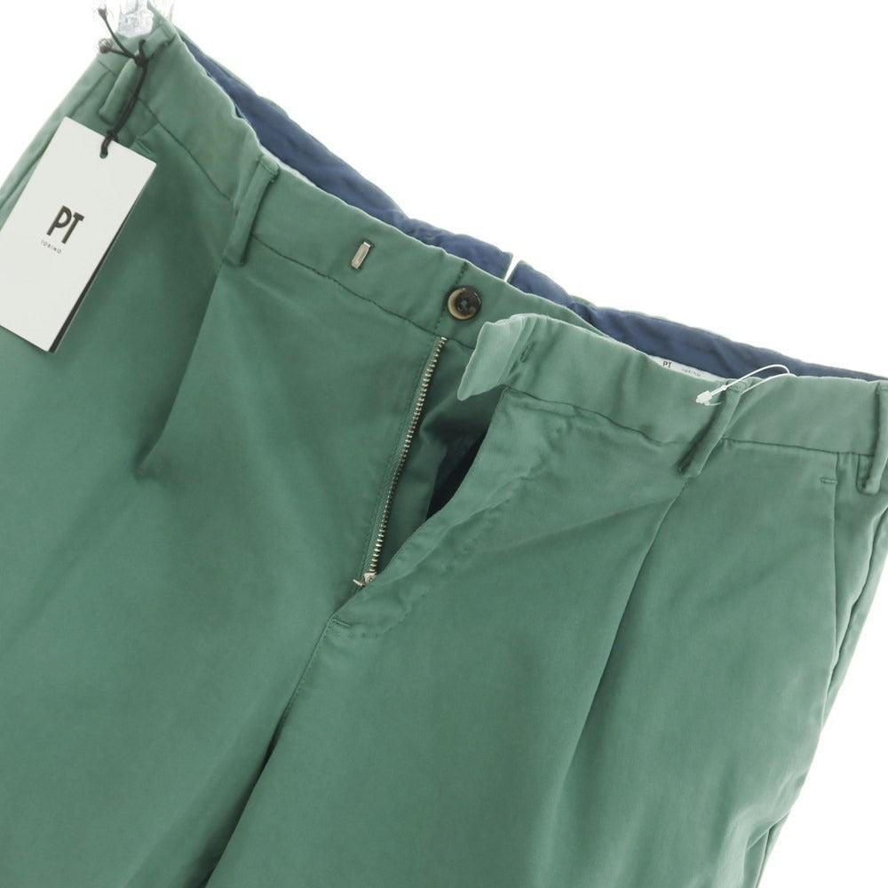 [New] PT TORINO Cotton Casual Slacks Pants Green [Size 48] [GRN] [S/S] [Condition Rank N] [Men&