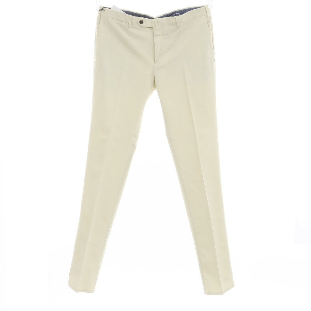 [New Outlet] PT TORINO Cotton Cellulose Casual Slacks Pants Ivory Beige [Size 52] [BEI] [S/S] [Condition Rank N-] [Men&