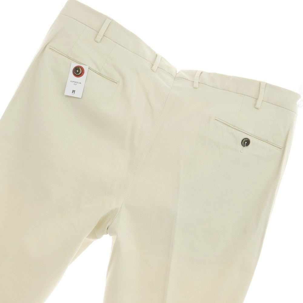 [New Outlet] PT TORINO Cotton Cellulose Casual Slacks Pants Ivory Beige [Size 52] [BEI] [S/S] [Condition Rank N-] [Men&