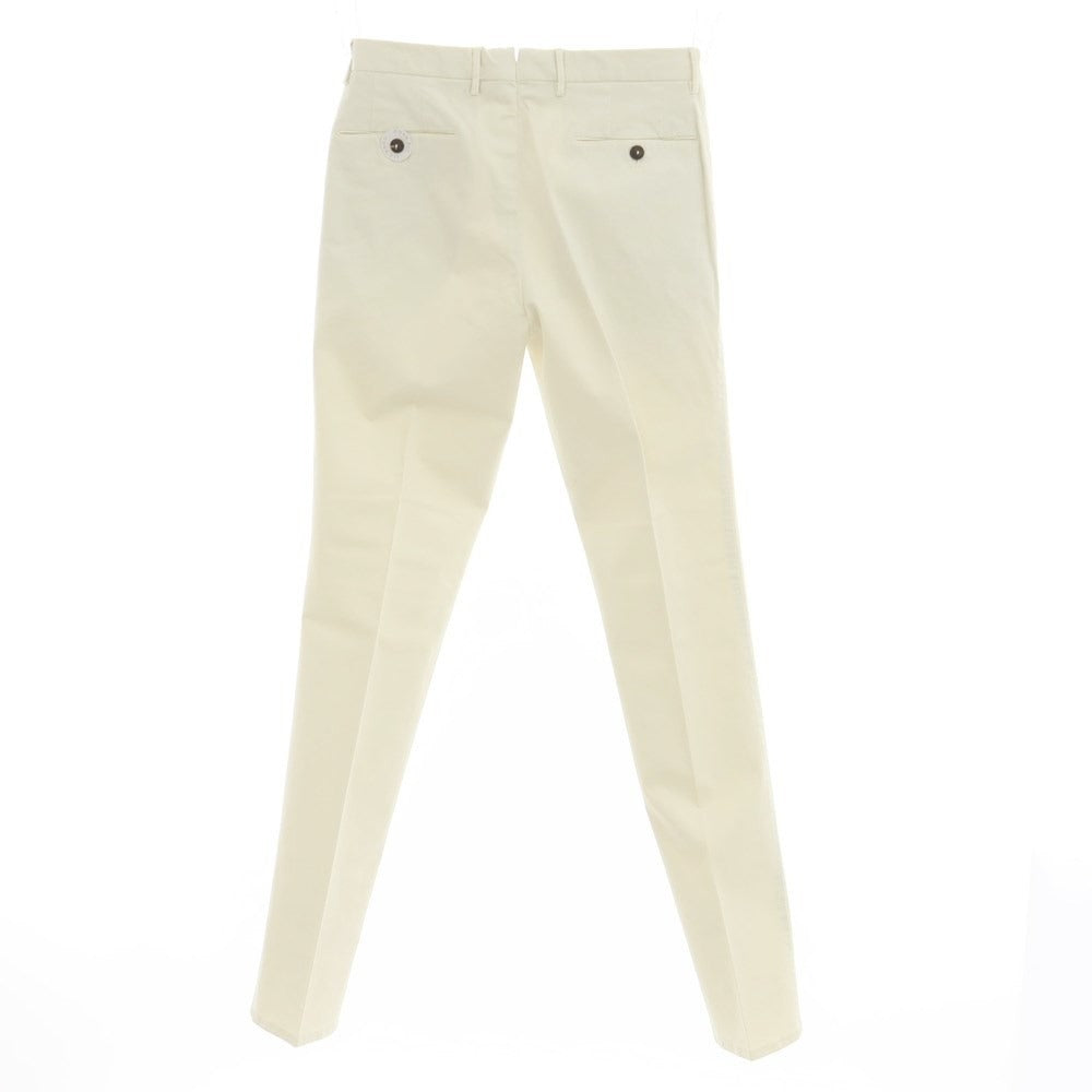 [New Outlet] PT01 Stretch Cotton Casual Slacks Pants Ivory Beige [Size 46] [BEI] [S/S] [Condition Rank N-] [Men&