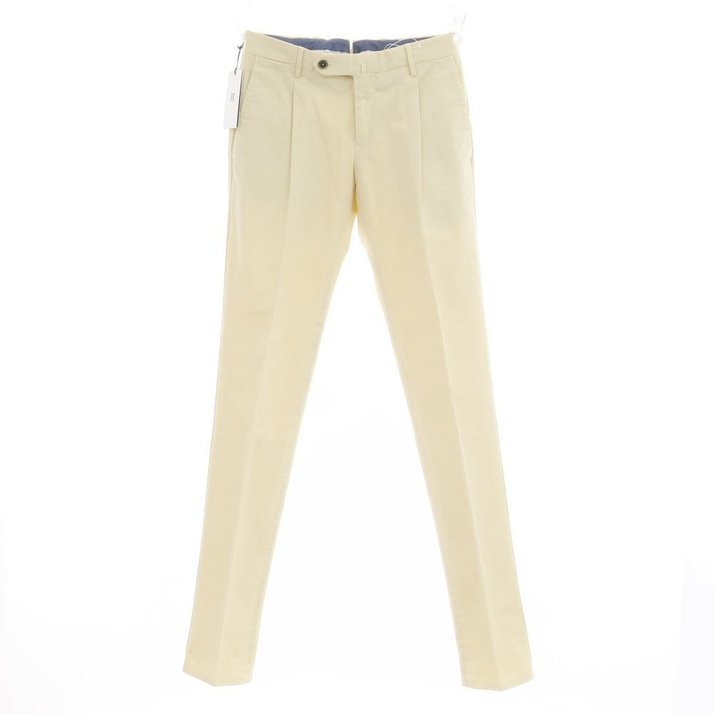 [New] PT TORINO Stretch Cotton Casual Slacks Pants Cream Color [Size 42] [BEI] [S/S] [Condition Rank N] [Men&