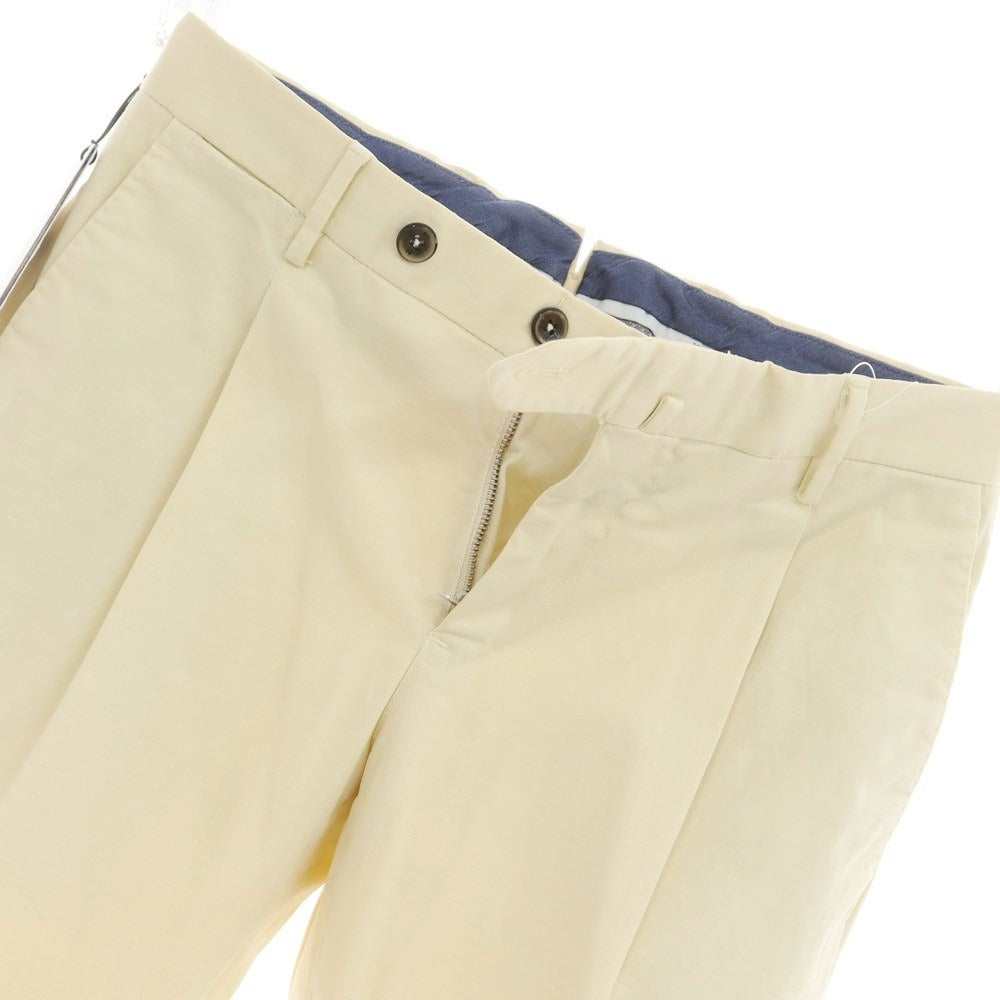 [New] PT TORINO Stretch Cotton Casual Slacks Pants Cream Color [Size 42] [BEI] [S/S] [Condition Rank N] [Men&