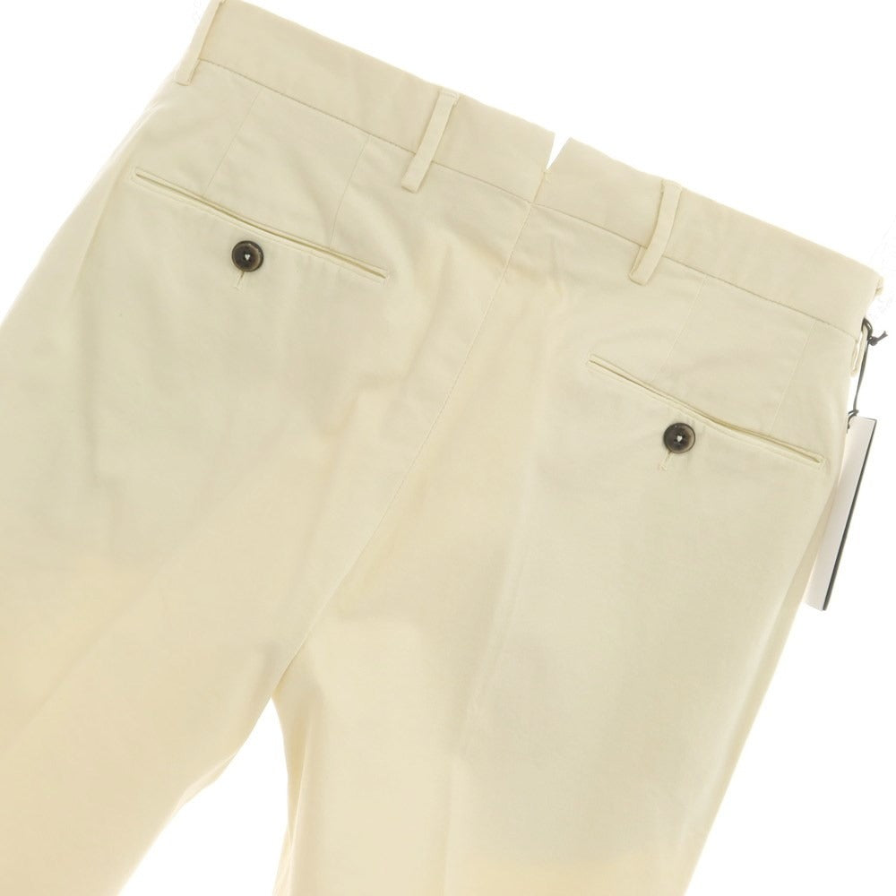 [New] PT TORINO Stretch Cotton Casual Slacks Pants Cream Color [Size 42] [BEI] [S/S] [Condition Rank N] [Men&