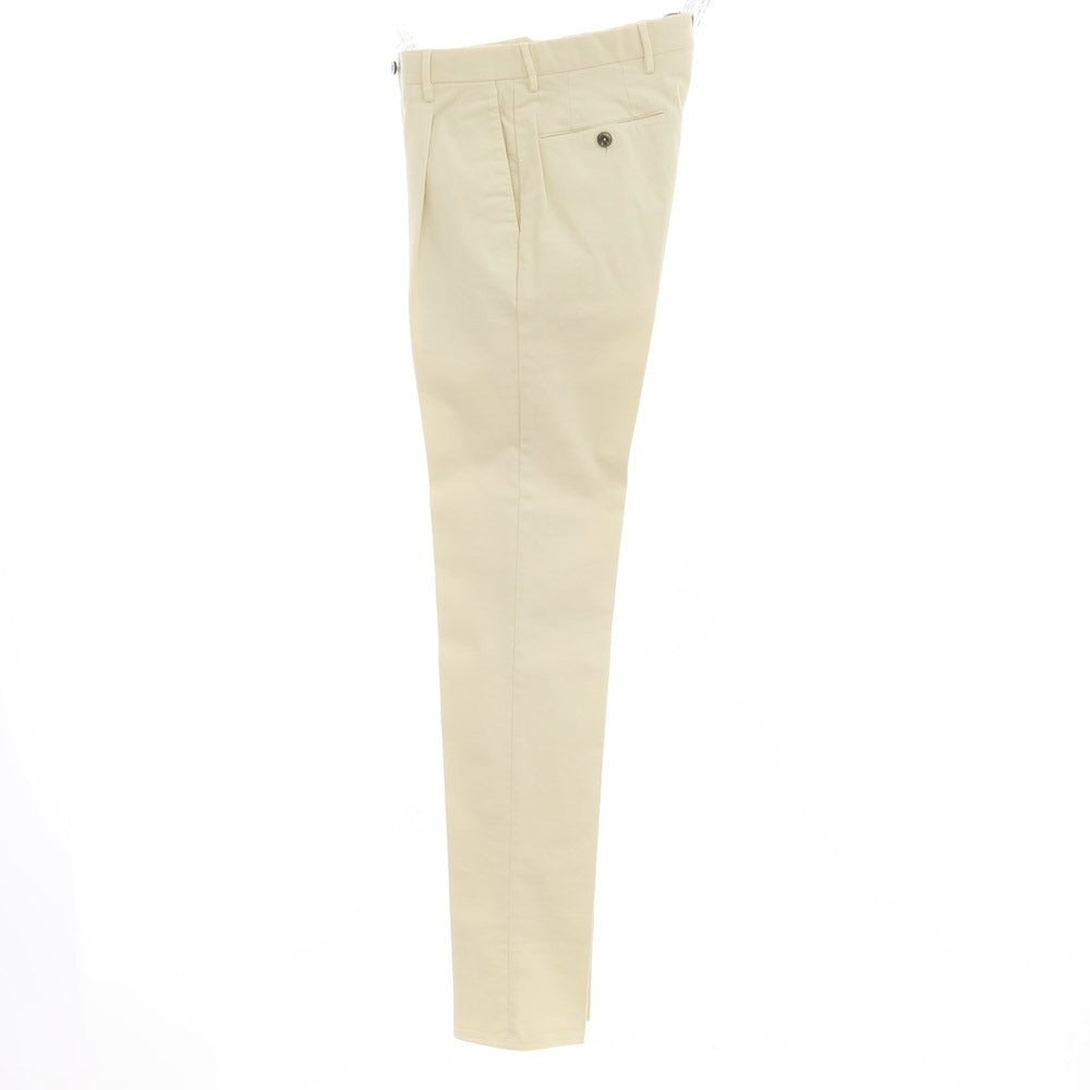 [New] PT TORINO Stretch Cotton Casual Slacks Pants Cream Color [Size 42] [BEI] [S/S] [Condition Rank N] [Men&