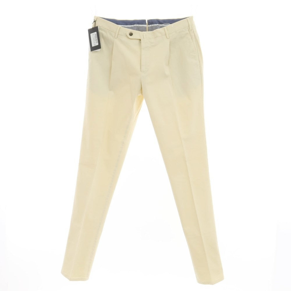 [New] PT TORINO Stretch Cotton Casual Slacks Pants Cream Color [Size 50] [BEI] [S/S] [Condition Rank N] [Men&