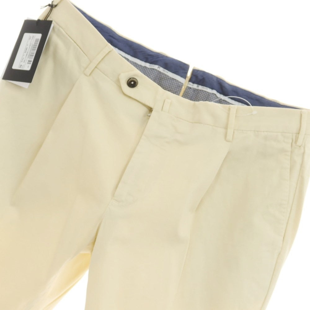 [New] PT TORINO Stretch Cotton Casual Slacks Pants Cream Color [Size 50] [BEI] [S/S] [Condition Rank N] [Men&