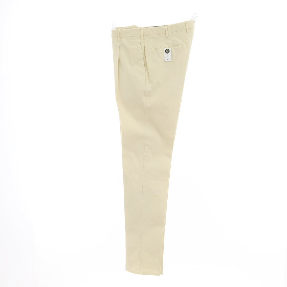 [New] PT TORINO Stretch Cotton Casual Slacks Pants Cream Color [Size 50] [BEI] [S/S] [Condition Rank N] [Men&