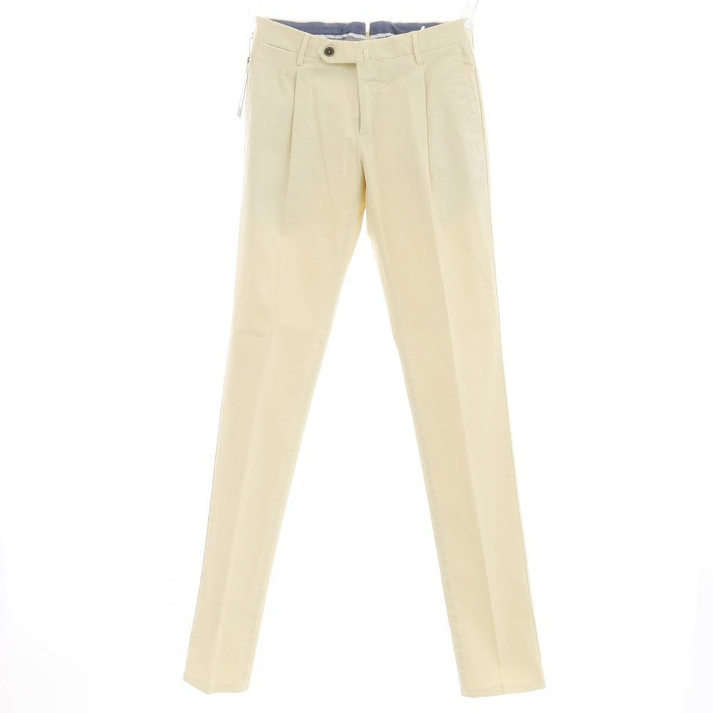 [New] PT TORINO Stretch Cotton Casual Slacks Pants Cream Color [Size 42] [BEI] [S/S] [Condition Rank N] [Men&