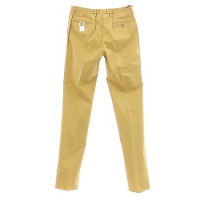 [New Outlet] PT TORINO Stretch Cotton Easy Casual Slacks Pants Yellow Ocher [46] [Condition Rank N-] [Men&