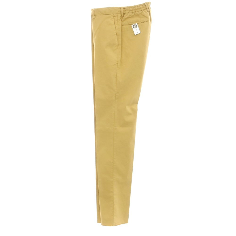 [New Outlet] PT TORINO Stretch Cotton Easy Casual Slacks Pants Yellow Ocher [46] [Condition Rank N-] [Men&