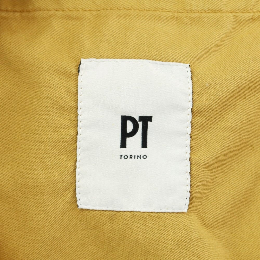 [New Outlet] PT TORINO Stretch Cotton Easy Casual Slacks Pants Yellow Ocher [46] [Condition Rank N-] [Men&