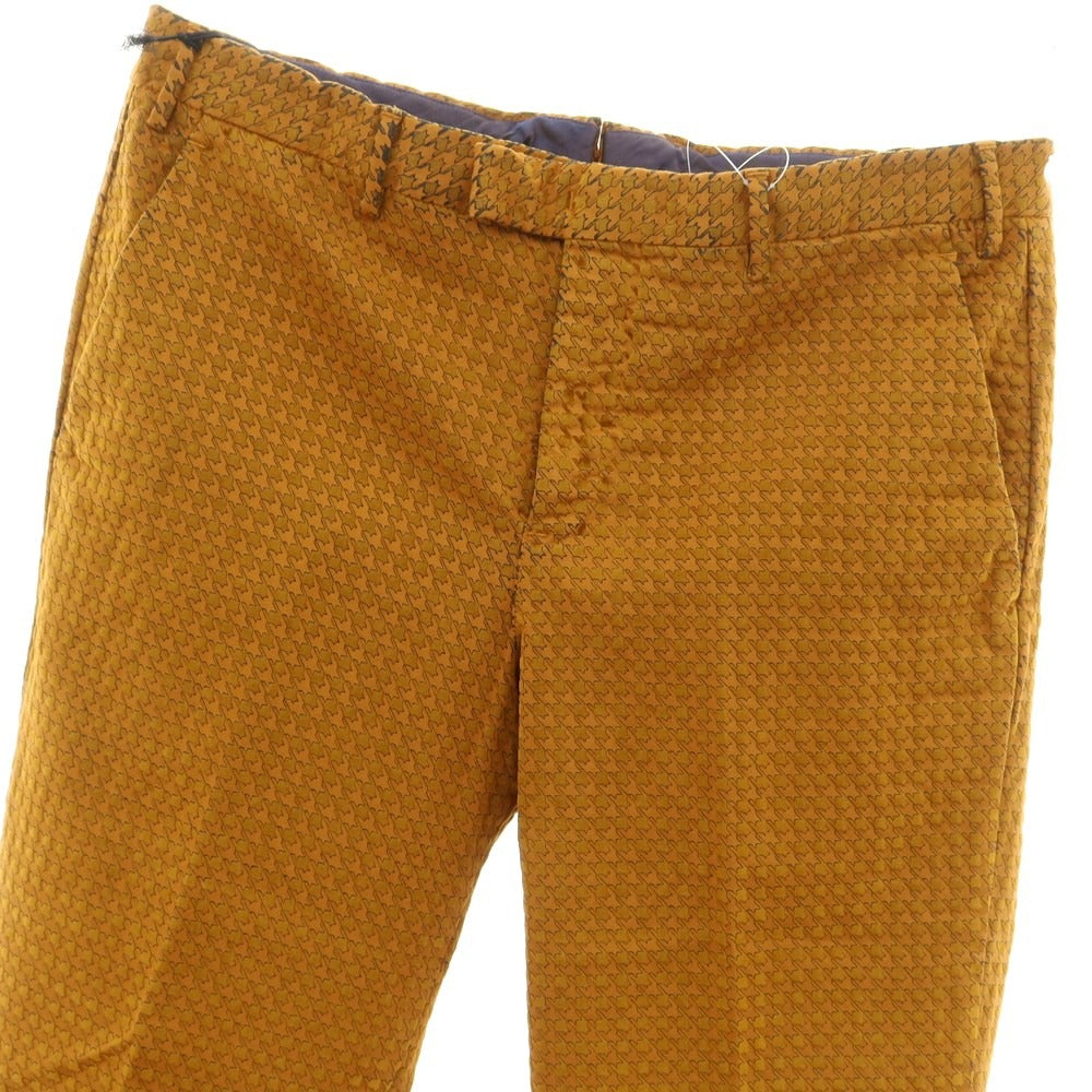 [New Outlet] PT TORINO Cotton Linen Casual Slacks Pants Orange x Yellow Ocher [Size 48] [ORG] [S/S] [Condition Rank N-] [Men&