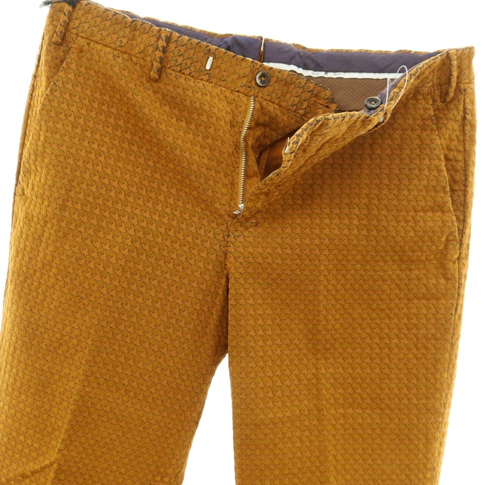 [New Outlet] PT TORINO Cotton Linen Casual Slacks Pants Orange x Yellow Ocher [Size 48] [ORG] [S/S] [Condition Rank N-] [Men&