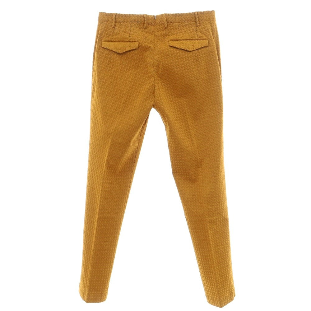 [New Outlet] PT TORINO Cotton Linen Casual Slacks Pants Orange x Yellow Ocher [Size 48] [ORG] [S/S] [Condition Rank N-] [Men&