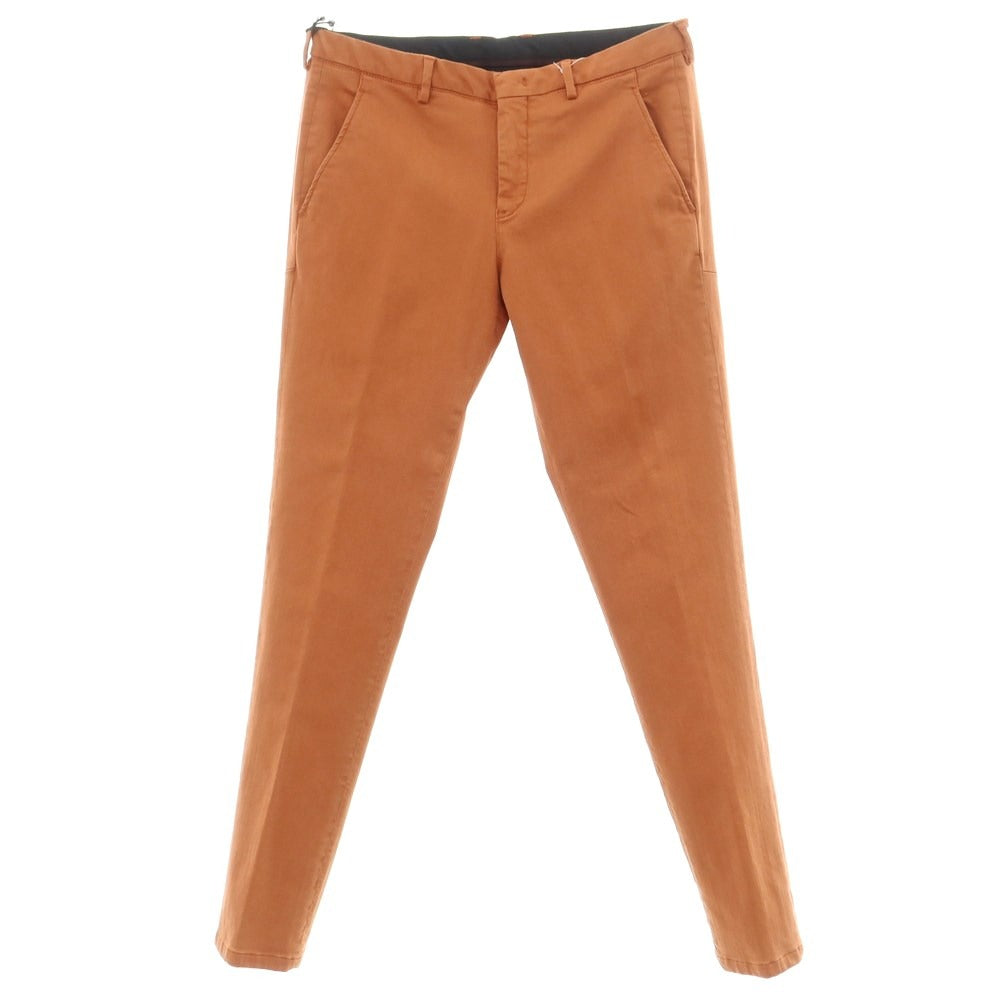 [New] PT TORINO Lyocell Cotton Casual Slacks Pants, Terracotta Brown [Size 32] [BRW] [S/S] [Condition Rank N] [Men&