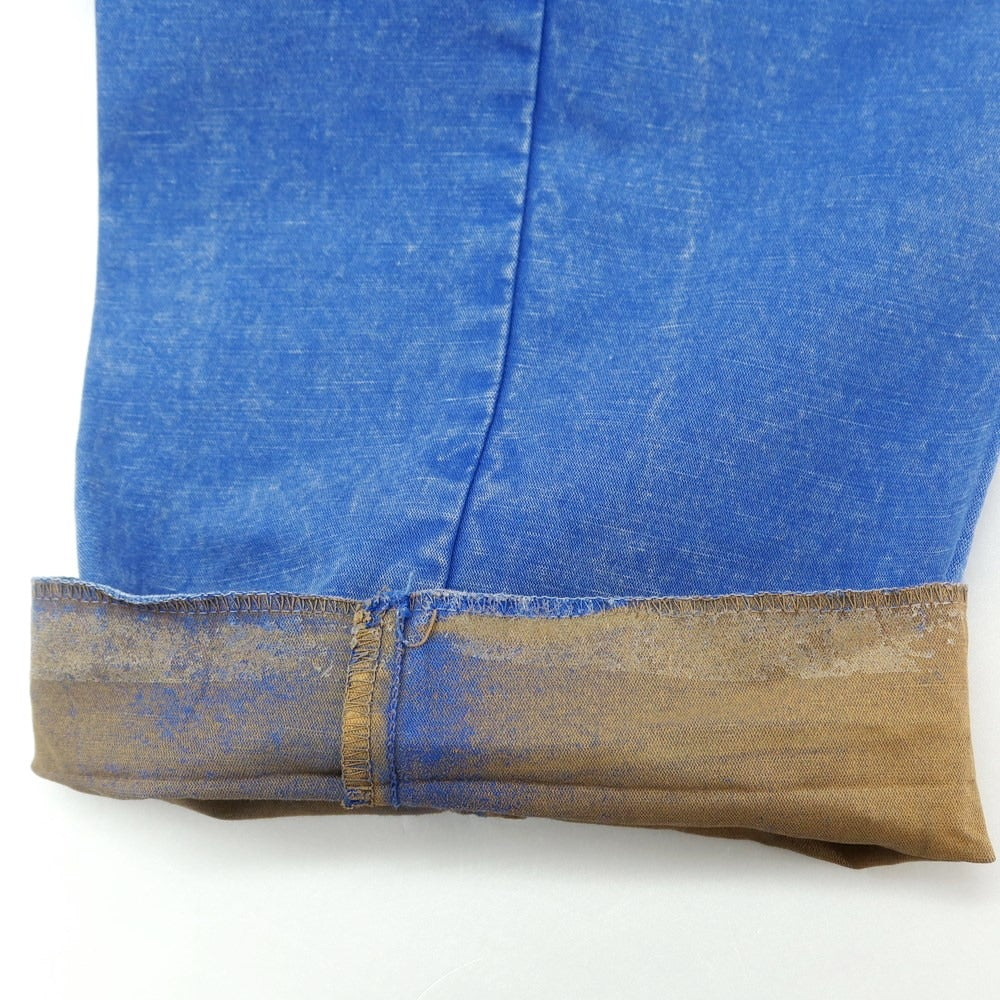 [Used] PT TORINO Cotton Linen Casual Slacks Pants Blue [Size 48] [BLU] [S/S] [Condition Rank B] ​​[Men&