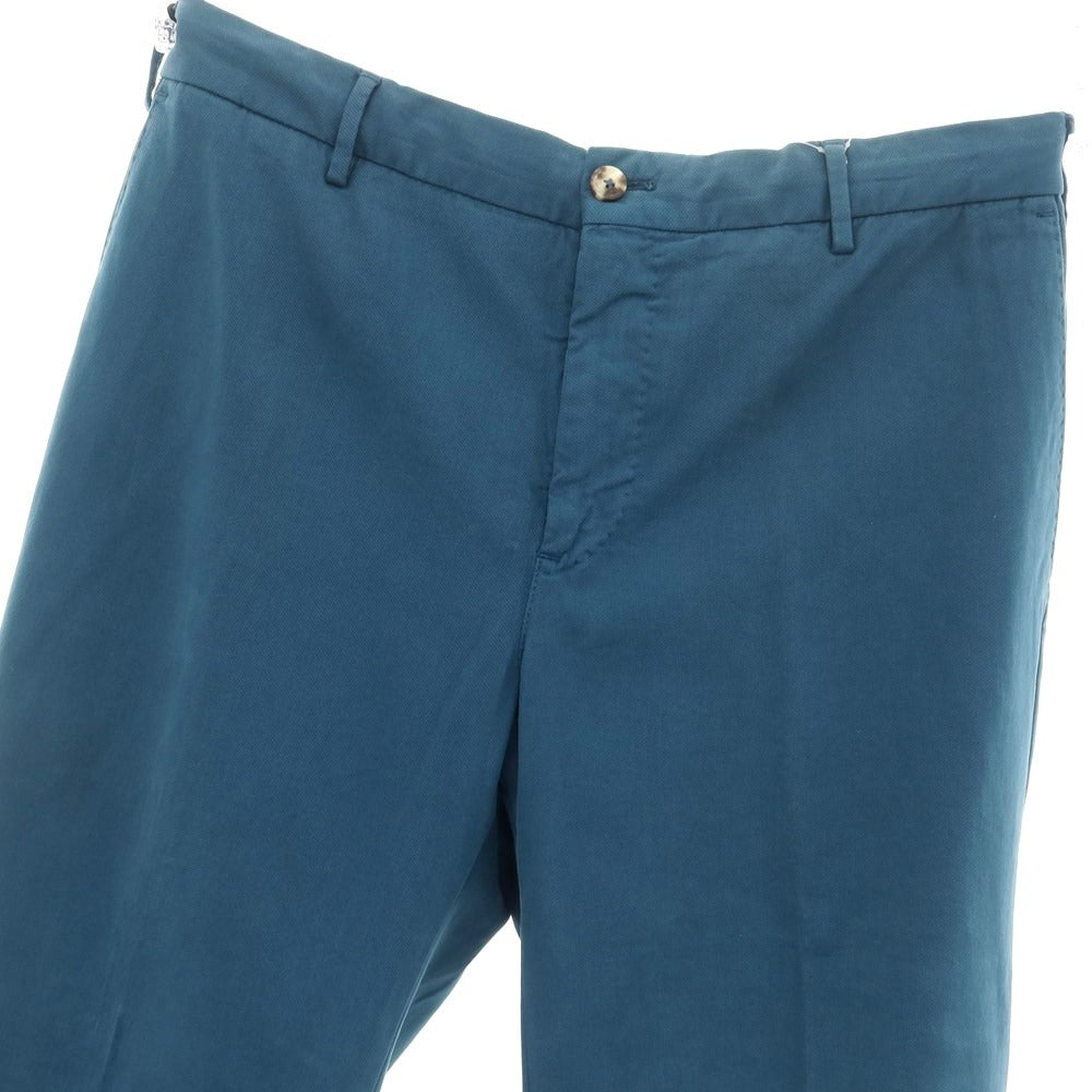 [New] PT TORINO Cotton Rayon Casual Slacks Pants Blue Green [Size 48] [GRN] [S/S] [Condition Rank N] [Men&