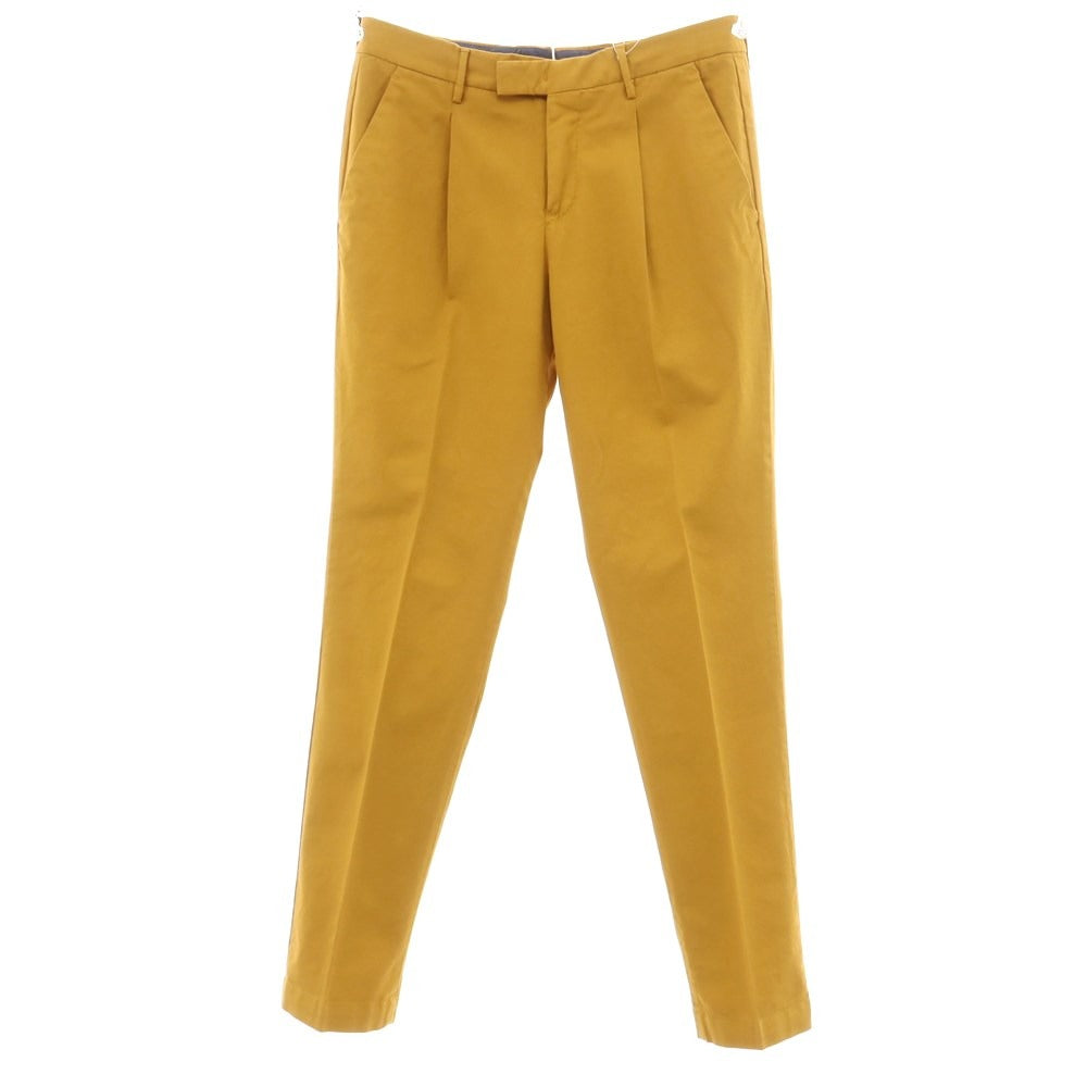 [New] PT TORINO Stretch Cotton Casual Slacks Pants Mustard [Size 46] [YEL] [S/S] [Condition Rank N] [Men&