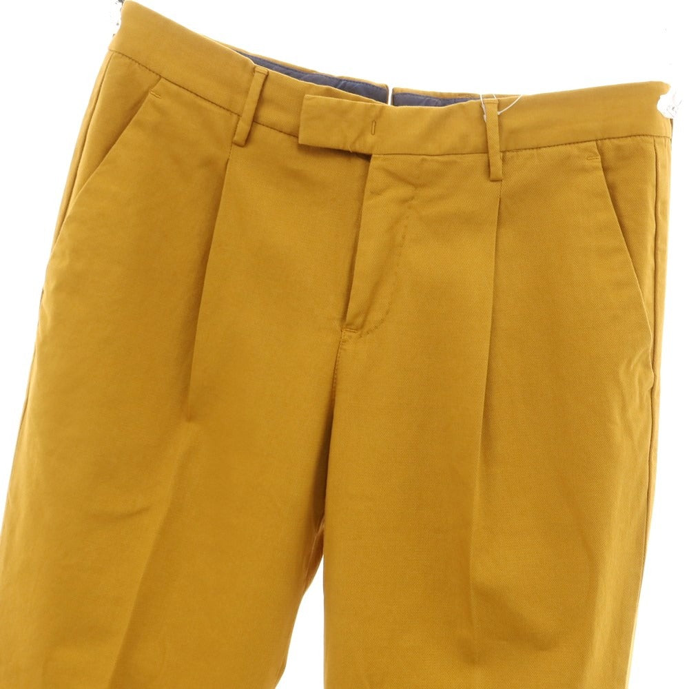 [New] PT TORINO Stretch Cotton Casual Slacks Pants Mustard [Size 46] [YEL] [S/S] [Condition Rank N] [Men&