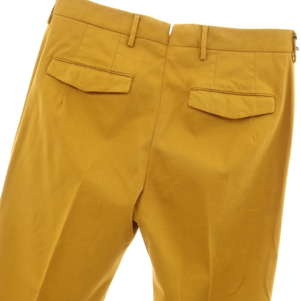 [New] PT TORINO Stretch Cotton Casual Slacks Pants Mustard [Size 46] [YEL] [S/S] [Condition Rank N] [Men&