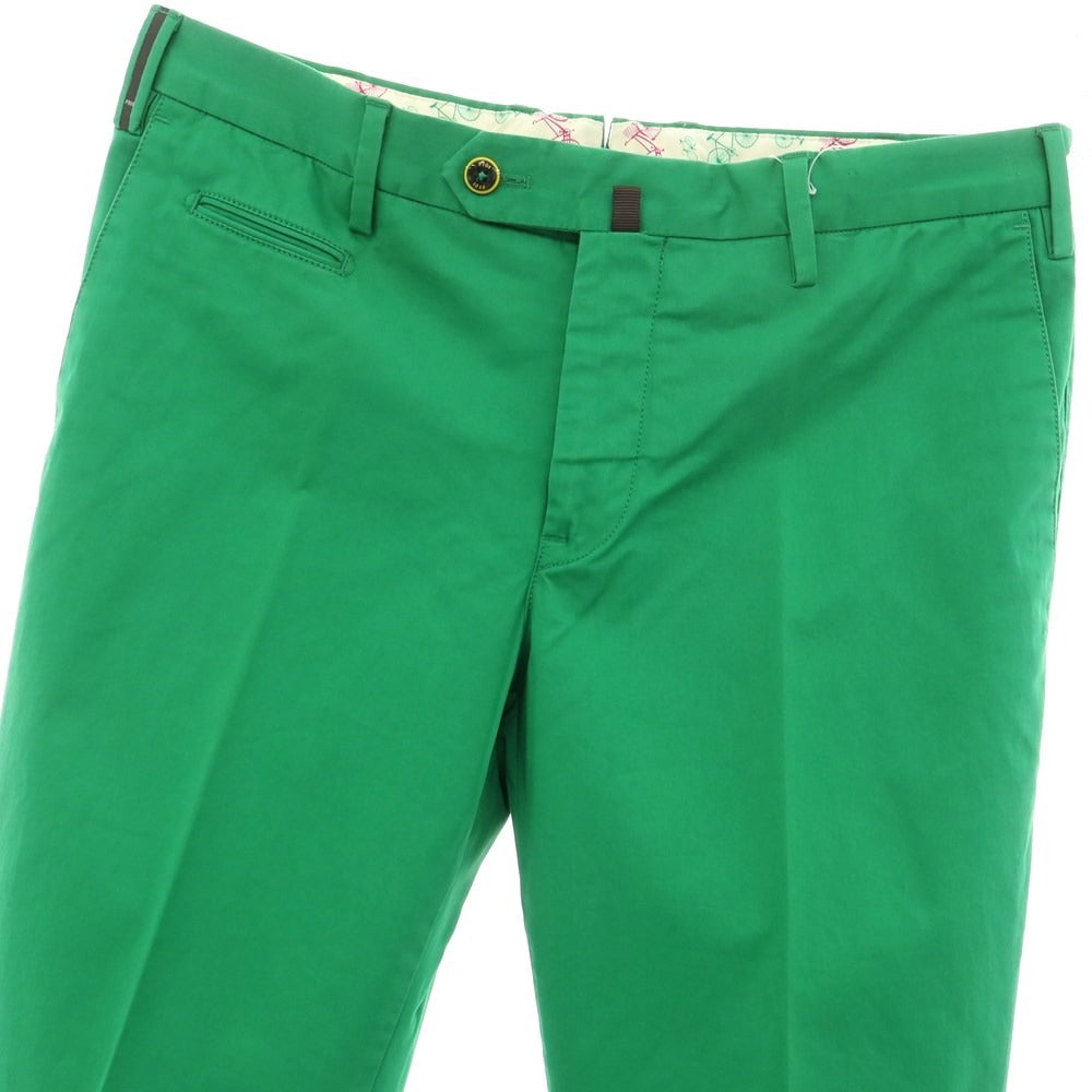 [New Outlet] PT01 VELO Stretch Cotton Casual Slacks Pants Green [Size 48] [GRN] [S/S] [Condition Rank N-] [Men&