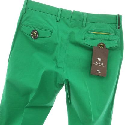 [New Outlet] PT01 VELO Stretch Cotton Casual Slacks Pants Green [Size 46] [GRN] [S/S] [Condition Rank N-] [Men&