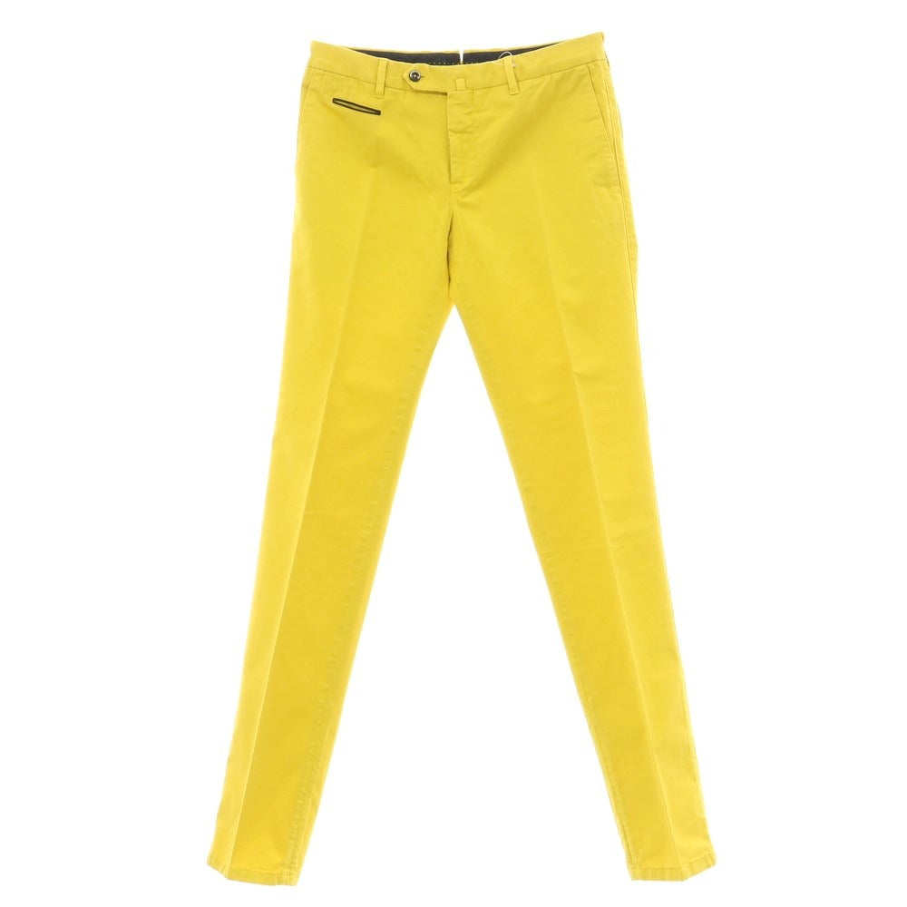 [New Outlet] PT01 Bahia Stretch Cotton Casual Slacks Pants Yellow [Size 46] [YEL] [S/S] [Condition Rank N-] [Men&