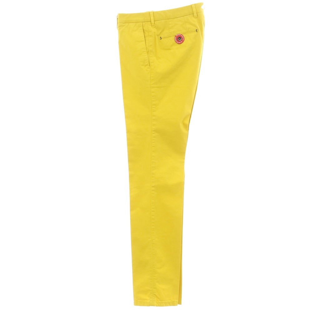 [New Outlet] PT01 Bahia Stretch Cotton Casual Slacks Pants Yellow [Size 46] [YEL] [S/S] [Condition Rank N-] [Men&