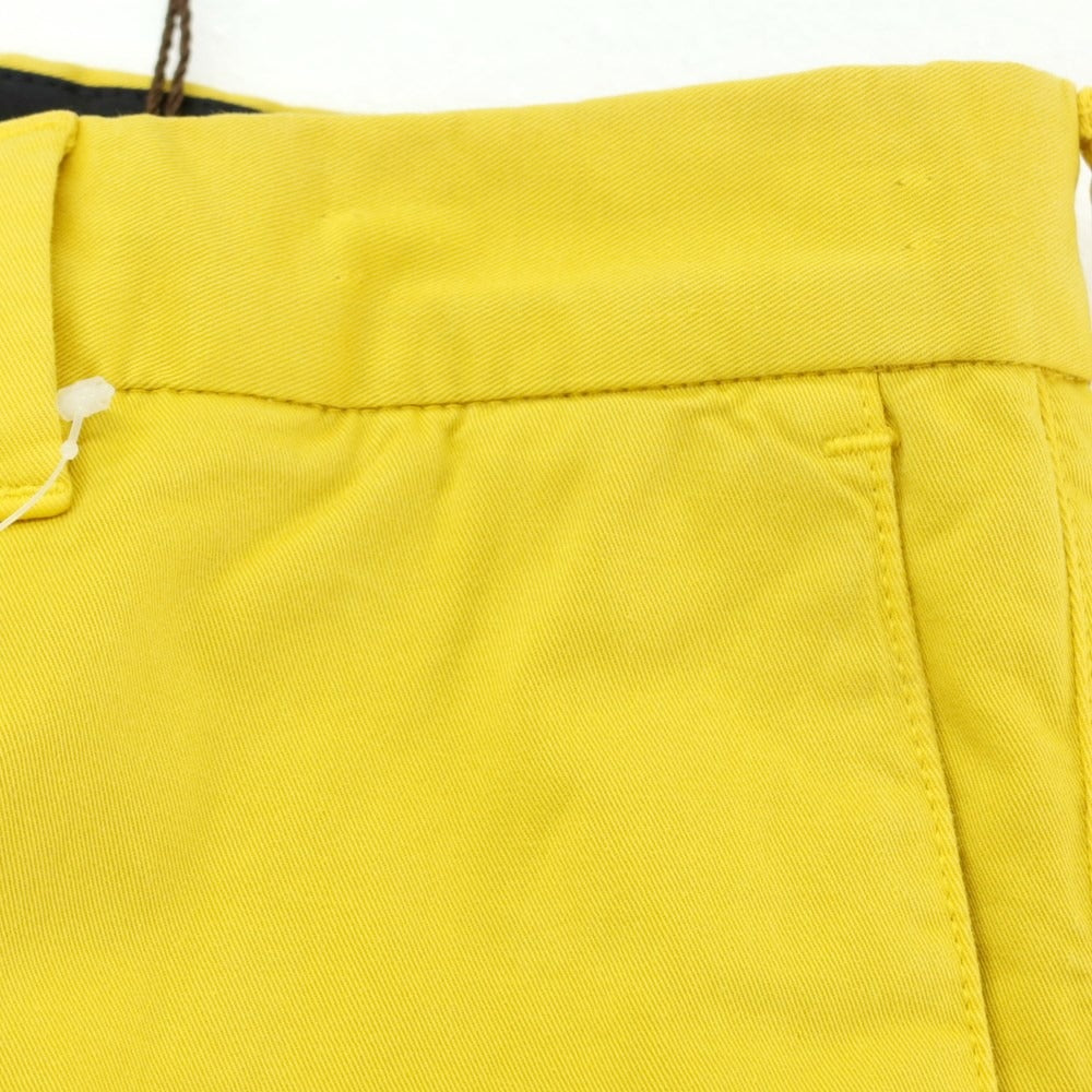 [New Outlet] PT01 Bahia Stretch Cotton Casual Slacks Pants Yellow [Size 46] [YEL] [S/S] [Condition Rank N-] [Men&