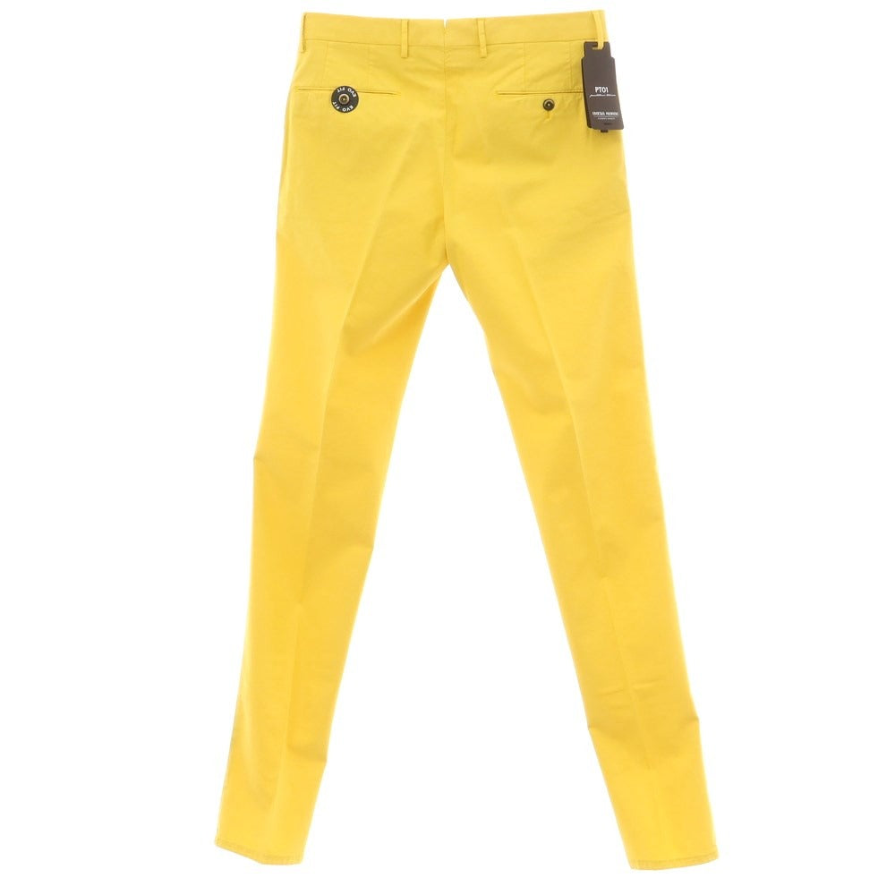 [New] PT01 Cotton Polyester Casual Slacks Pants Yellow [Size 46] [YEL] [S/S] [Condition Rank N] [Men&