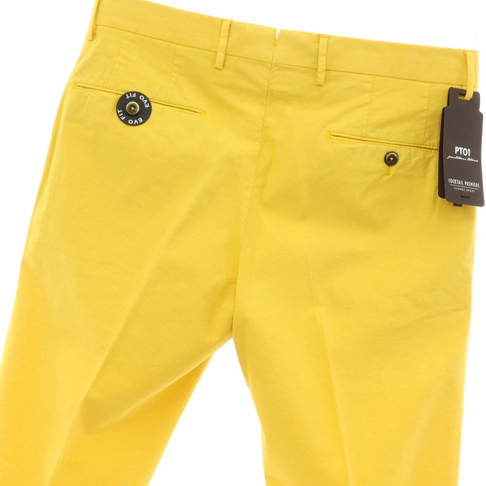 [New] PT01 Cotton Polyester Casual Slacks Pants Yellow [Size 46] [YEL] [S/S] [Condition Rank N] [Men&