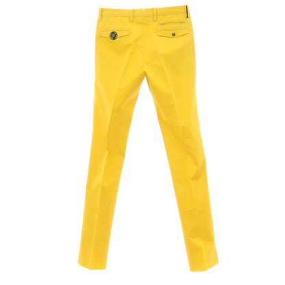 [New Outlet] PT01 VELO Stretch Cotton Casual Slacks Pants Yellow [Size 46] [YEL] [S/S] [Condition Rank N-] [Men&