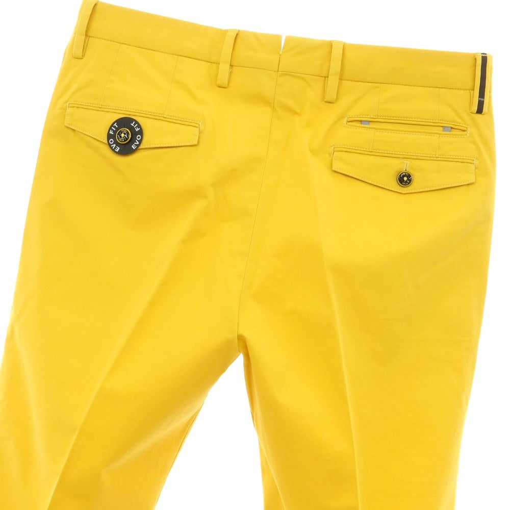 [New Outlet] PT01 VELO Stretch Cotton Casual Slacks Pants Yellow [Size 46] [YEL] [S/S] [Condition Rank N-] [Men&