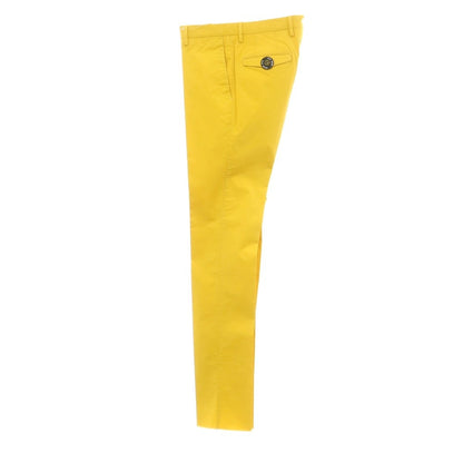 [New Outlet] PT01 VELO Stretch Cotton Casual Slacks Pants Yellow [Size 46] [YEL] [S/S] [Condition Rank N-] [Men&