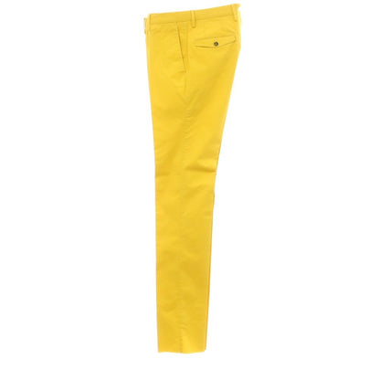 [New Outlet] PT01 VELO Stretch Cotton Casual Slacks Pants Yellow [Size 46] [YEL] [S/S] [Condition Rank N-] [Men&