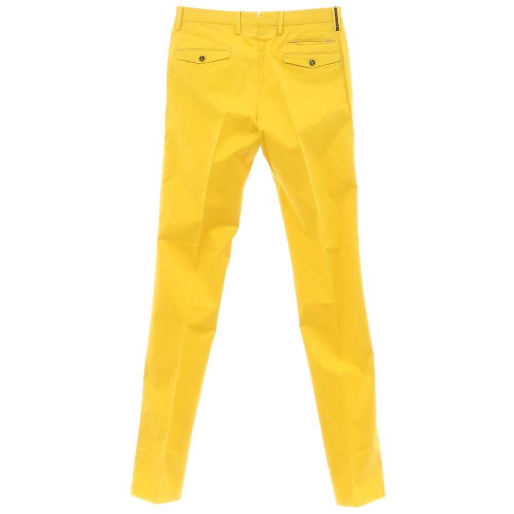 [New Outlet] PT01 VELO Stretch Cotton Casual Slacks Pants Yellow [Size 46] [YEL] [S/S] [Condition Rank N-] [Men&