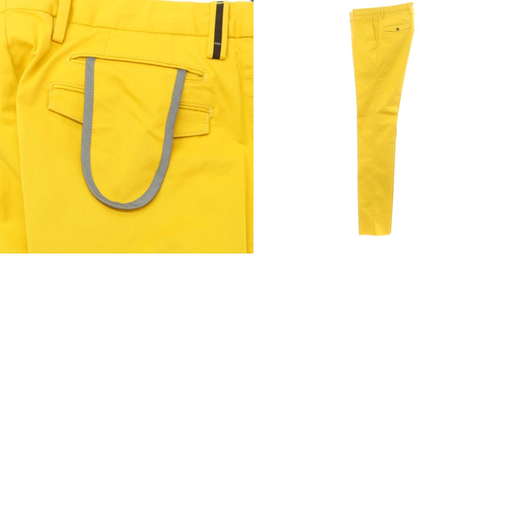 [New Outlet] PT01 VELO Stretch Cotton Casual Slacks Pants Yellow [Size 46] [YEL] [S/S] [Condition Rank N-] [Men&