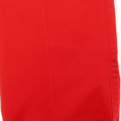 [New Outlet] PT01 VELO Stretch Cotton Casual Slacks Pants Red [Size 46] [RED] [S/S] [Condition Rank N-] [Men&