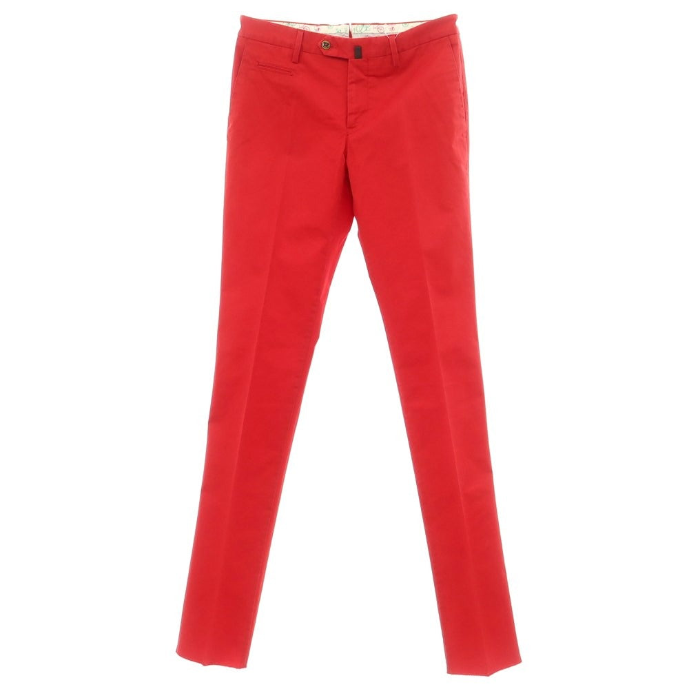 [New Outlet] PT01 VELO Stretch Cotton Casual Slacks Pants Red [Size 46] [RED] [S/S] [Condition Rank N-] [Men&