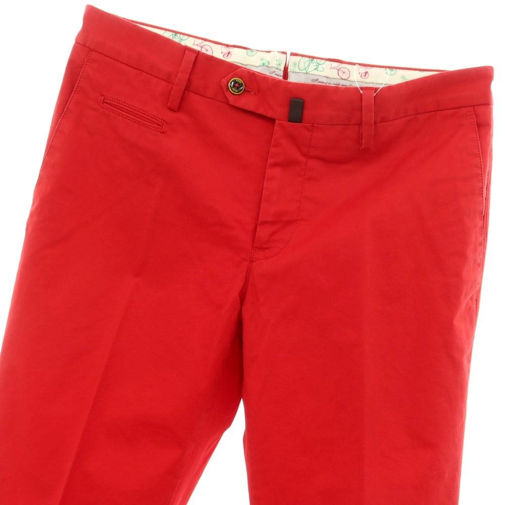 [New Outlet] PT01 VELO Stretch Cotton Casual Slacks Pants Red [Size 46] [RED] [S/S] [Condition Rank N-] [Men&