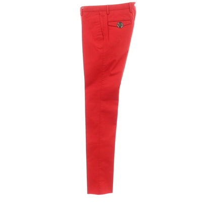 [New Outlet] PT01 VELO Stretch Cotton Casual Slacks Pants Red [Size 46] [RED] [S/S] [Condition Rank N-] [Men&