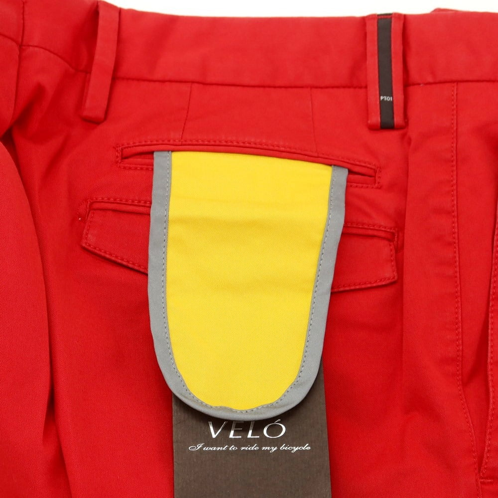 [New Outlet] PT01 VELO Stretch Cotton Casual Slacks Pants Red [Size 46] [RED] [S/S] [Condition Rank N-] [Men&