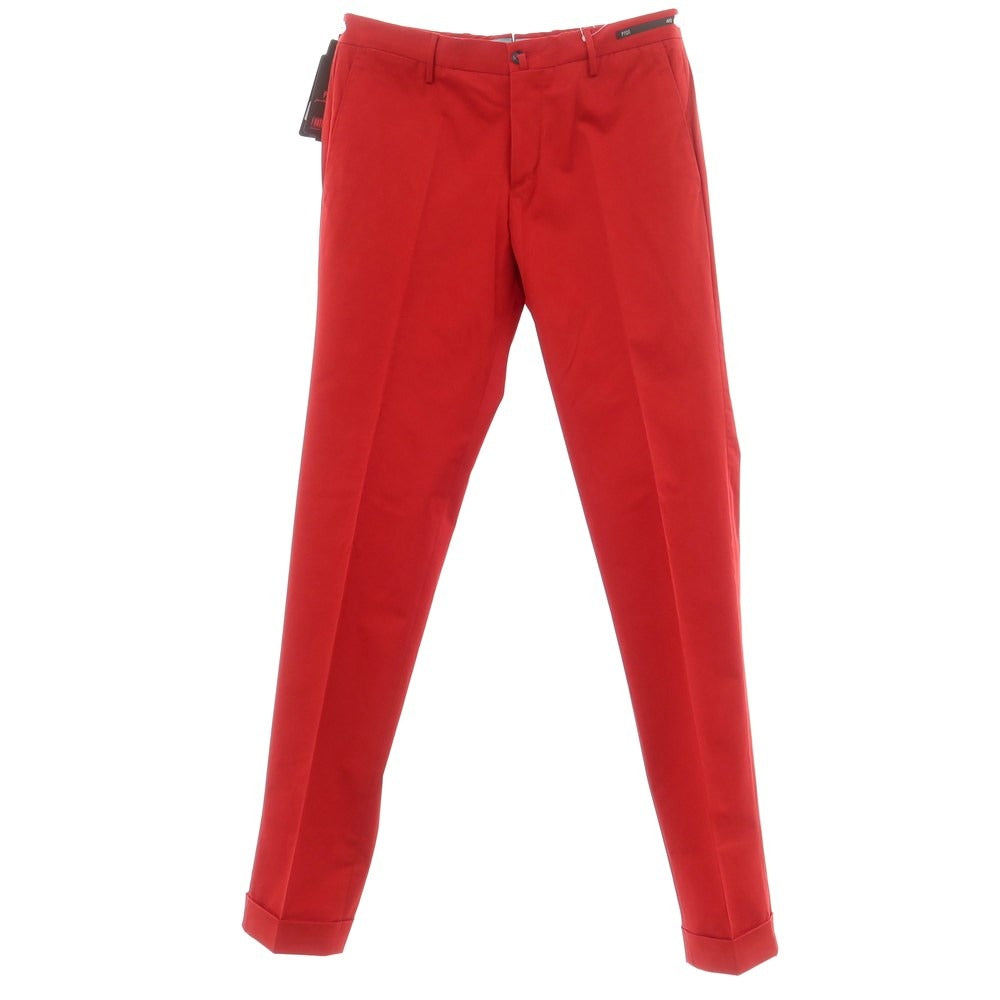 [New Outlet] PT01 Stretch Cotton Casual Slacks Pants Red [Size 46] [RED] [S/S] [Condition Rank N-] [Men&