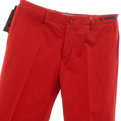 [New Outlet] PT01 Stretch Cotton Casual Slacks Pants Red [Size 46] [RED] [S/S] [Condition Rank N-] [Men&