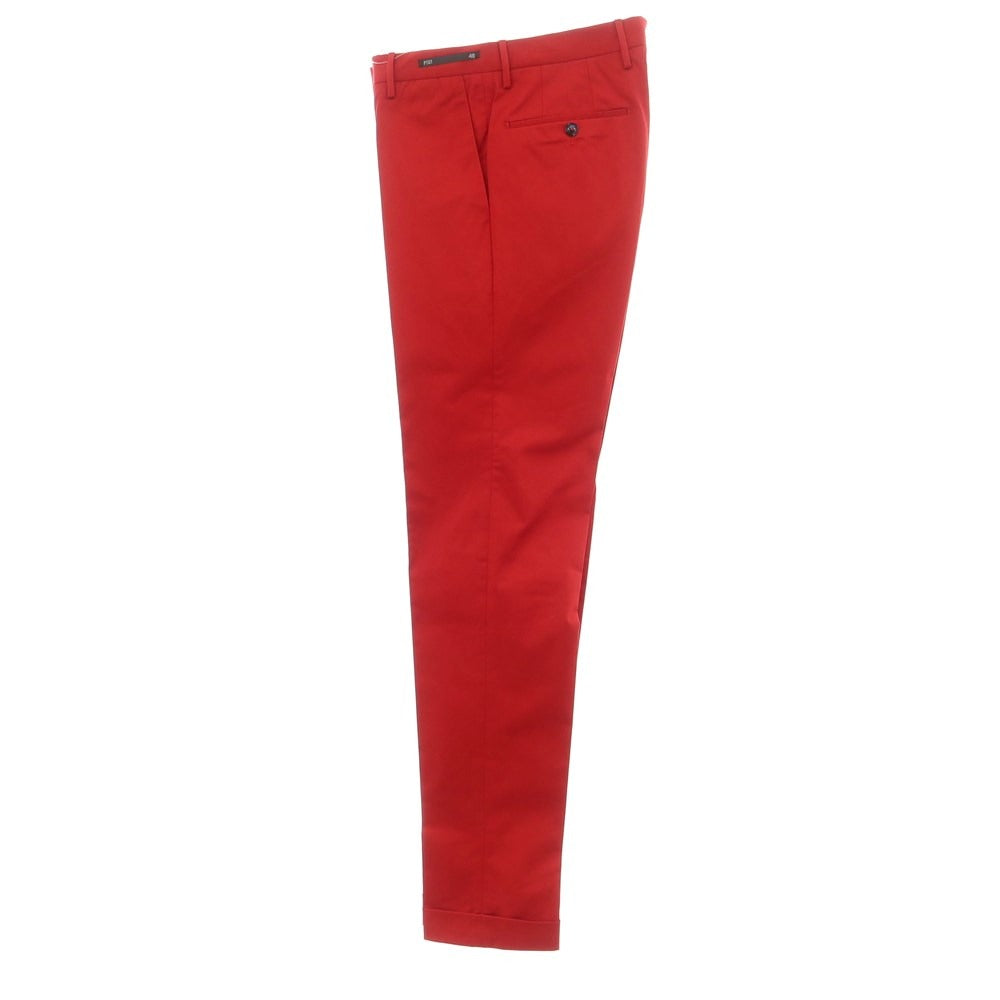 [New Outlet] PT01 Stretch Cotton Casual Slacks Pants Red [Size 46] [RED] [S/S] [Condition Rank N-] [Men&