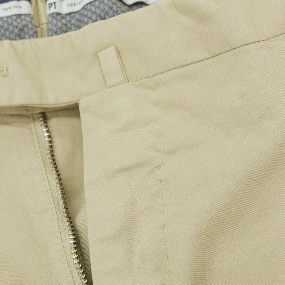 [New Outlet] PT TORINO Stretch Cotton Casual Slacks Pants Beige [50] [Condition Rank N-] [Men&