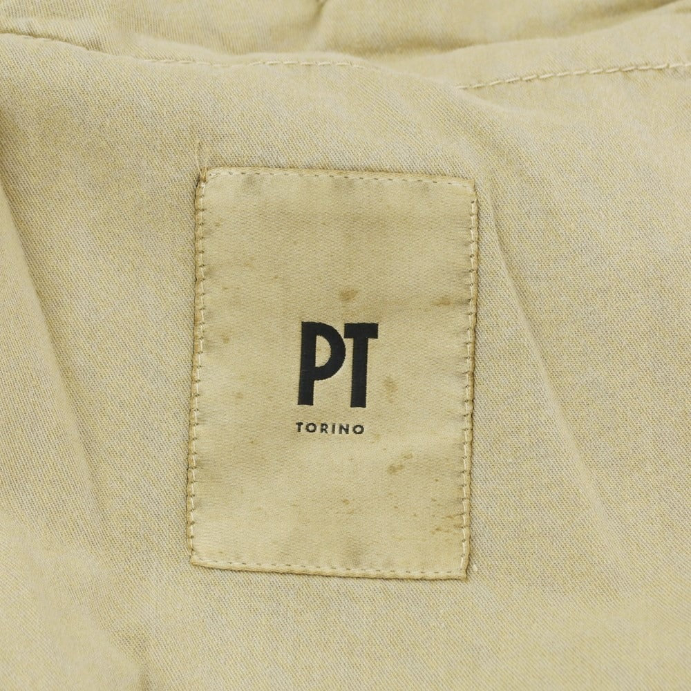 [New Outlet] PT TORINO Summer Corduroy Easy Slacks Pants Beige [46] [Condition Rank N-] [Men&