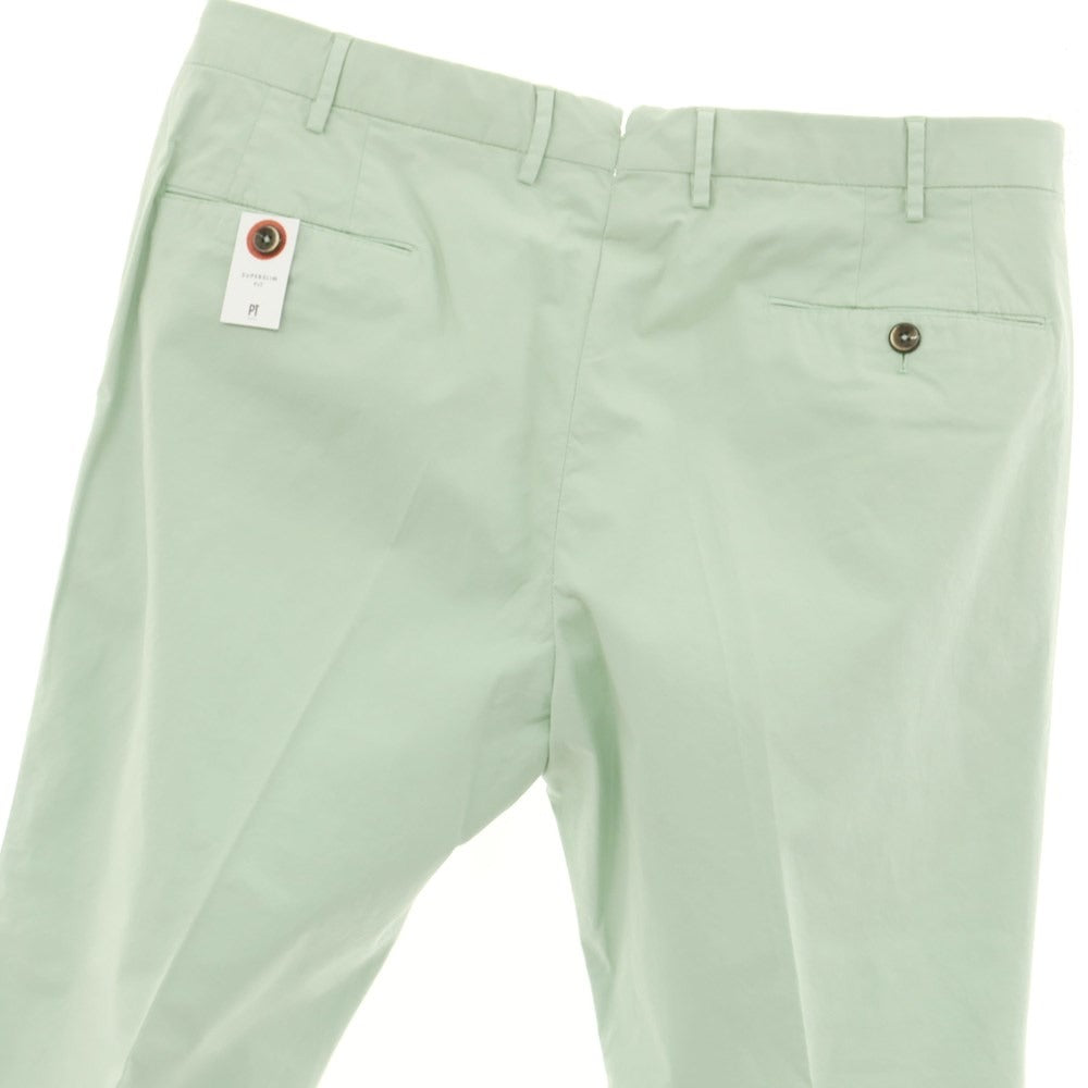 [New Outlet] PT TORINO Stretch Cotton Casual Slacks Pants Mint Green [52] [Condition Rank N-] [Men&